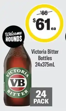 Coles Victoria Bitter Bottles offer