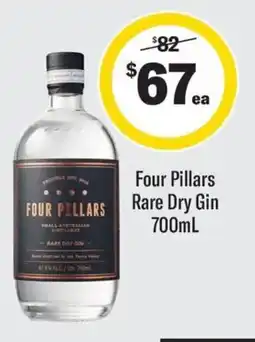 Coles Four Pillars Rare Dry Gin offer
