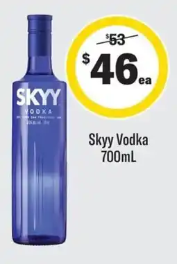 Coles Skyy Vodka offer