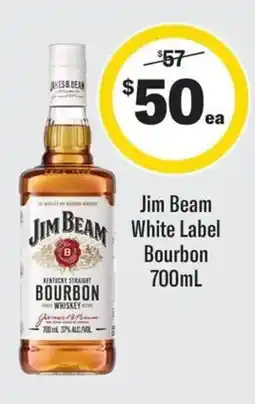 Coles Jim beam white label bourbon offer