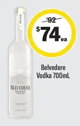 Coles Belvedere Vodka offer