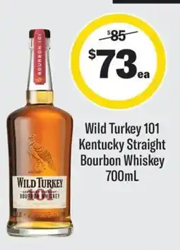 Coles Wild Turkey 101 Kentucky Straight Bourbon Whiskey offer