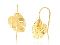 Shiels 9ct Yellow Gold Leaf Drop Earrings offer