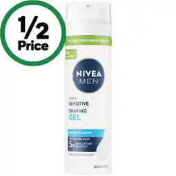 Woolworths Nivea Men Sensitive Shave Gel offer