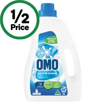 OMO Active or Sensitive Laundry Liquid 2 Litre, Powder 2 kg or Capsules Pk 28