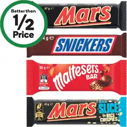 Woolworths Mars Medium Bars offer