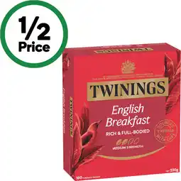 Woolworths Twinings Tea Bags-100 offer