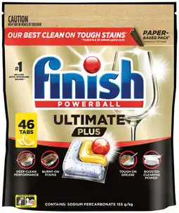 IGA Finish Ultimate Plus Dishwashing Tablets Lemon offer