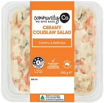 IGA Community Co Creamy Coleslaw Salad offer