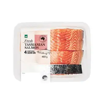 Woolworths Australian Fresh Salmon Portions Skin On offer