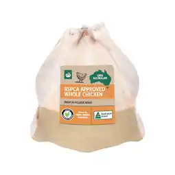 Woolworths Australian Fresh Whole Plain RSPCA Approved Chicken offer