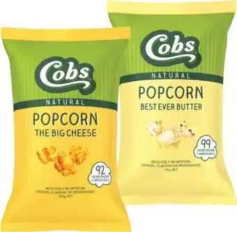IGA Cobs Natural Popcorn Selected Varieties offer