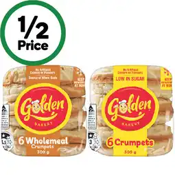 Woolworths Golden Crumpets Rounds offer