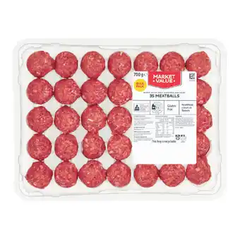 Woolworths Market Value Meatballs offer