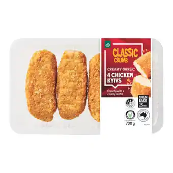 Woolworths Woolworths Boneless Kyiv Varieties with RSPCA Approved Chicken offer