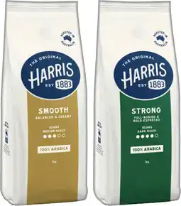 IGA Harris Coffee Beans or Ground Coffee 1kg Selected Varieties offer
