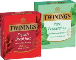 IGA Twinings Tea Bags 80‑100 Pack Selected Varieties offer