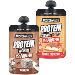 Woolworths Muscle Nation Protein Yoghurt Pouches offer