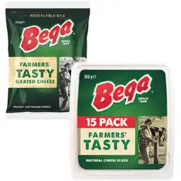 Woolworths Bega Block, Grated or Sliced Cheese 250g – Excludes Lactose Free offer