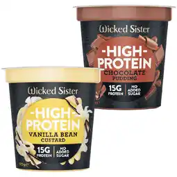 Woolworths Wicked Sister Protein Pudding Pot offer
