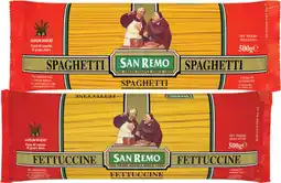IGA San Remo Pasta 375‑500g Selected Varieties offer