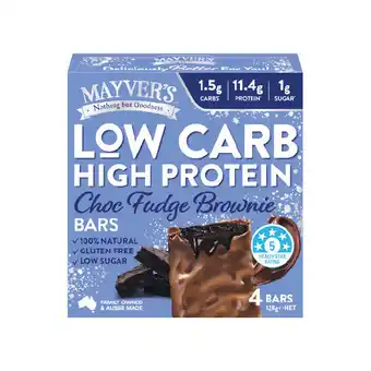 Woolworths Mayver’s Low Carb High Protein Bars offer