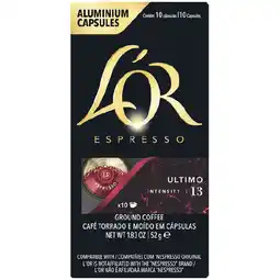 Woolworths L’OR Espresso Coffee Capsules Nespresso Compatible offer