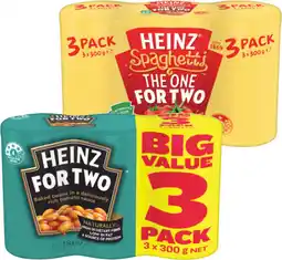 IGA Heinz Beanz or Spaghetti 3x300g Selected Varieties offer
