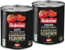 IGA Ardmona Diced or Crushed Tomatoes 810g offer
