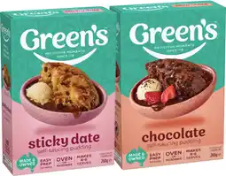 IGA Green’s Self‑Saucing Pudding Mix Selected Varieties offer