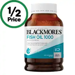 Woolworths Blackmores Fish Oil 1000mg Capsules offer