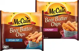 IGA McCain Beer Batter Chips or Wedges 750g Selected Varieties offer