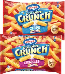 IGA Birds Eye Golden Crunch Chips Selected Varieties offer