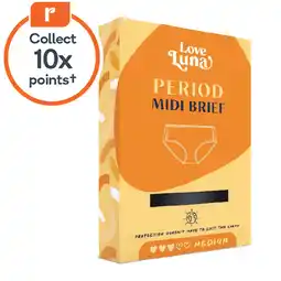 Woolworths Love Luna Midi Brief Period Underwear offer