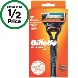 Woolworths Gillette Fusion 5 Manual Men’s Shaving Razor offer
