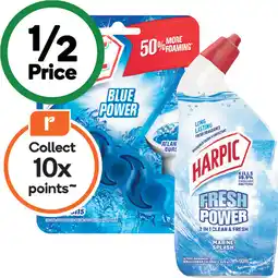 Woolworths Harpic Power Toilet Rim Block Pk 1 or Fresh Power Toilet Gel 700ml offer