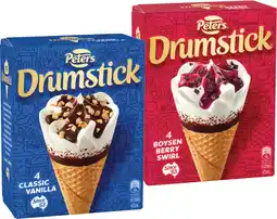 IGA Peters Drumstick 4 Pack or Minis 6 Pack Selected Varieties offer