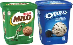 IGA Nestlé Milo or Oreo Ice Cream 1.2 Litre offer