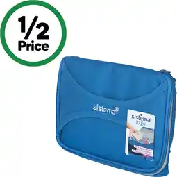 Woolworths Sistema Maxi Fold Up Lunch Cooler – Assorted offer