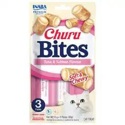 Woolworths Churu Sprinkles or Bites Cat Treats Pk 3 x 10g offer
