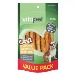 Woolworths Vitapet Chewz Chicken Wrapped Rawhide Dog Treats offer