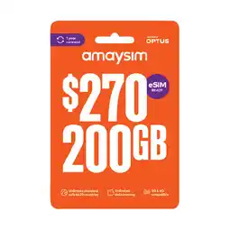 Woolworths amaysim $270 Starter Pack† offer