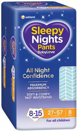 IGA BabyLove Sleepy Nights 8‑15 Years offer