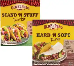 Coles Old El Paso Hard 'N Soft or Stand 'N Stuff Taco Kit 295g-350g offer