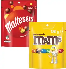 Coles M&Ms, Maltesers or Pods 120g-180g offer