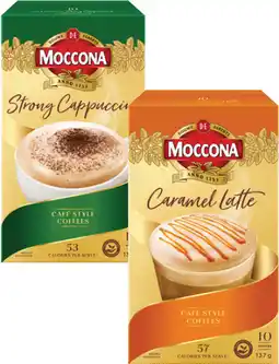 Coles Moccona Café Classics Coffee Sachets offer