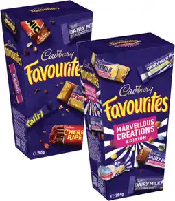 Coles Cadbury Favourites-265g offer