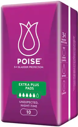 IGA Poise Pads 8‑16 Pack Selected Varieties offer