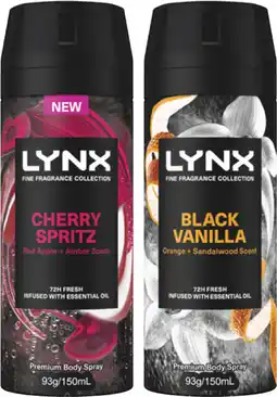 Coles Lynx Fine Fragrance Deodorant Body Spray offer