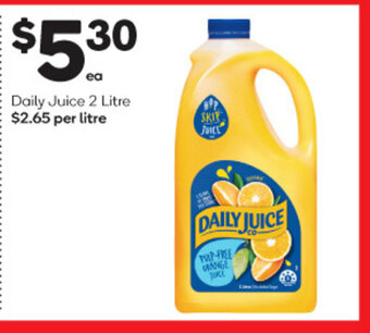 Woolworths Daily Juice 2 Litre offer
